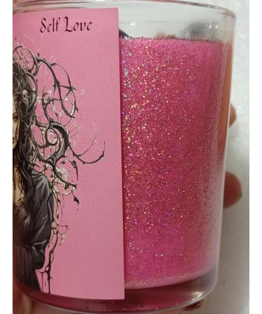 Self Love Intention Candle - Scented Soy Reiki Infused Herbal & Crystal Ritual | Metaphysical Spiritual Gift - Buy Online on GoSupps.com