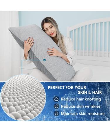 Homfine 2er Set Cooling Pillow Cover 80x80 cm - Soft Double-Sided ARC Chill Fiber for Night Sweats & Side Sleepers - Gray Cow Mat Design - Buy Online on GoSupps.com
