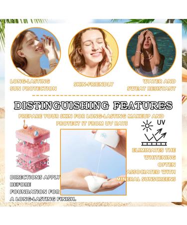 Hydrating Tinted Moisturizer SPF 50 - Lightweight Face Sunscreen & Primer All-Day Wear Sunblock - Buy Online on GoSupps.com