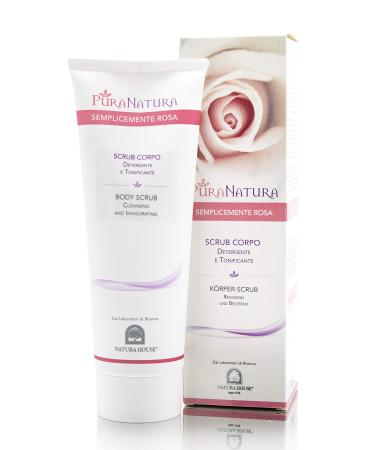 Natura House SpA PuraNatura Simply Rose Scrub body cleanser invigorating 250 ml