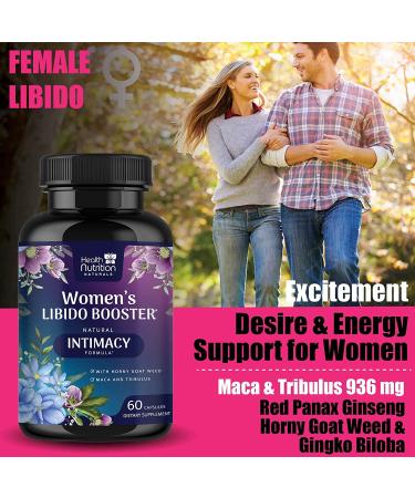 Libido Booster for Women - Female Libido Intimacy Vitamins - Formula Supports Mood  Energy  Excitement & Desire - Maca Root  Horny Goat Weed  Tribulus Terrestris Supplement - 60 Veggie Capsules 60 Count (Pack of 1) - Buy Online on GoSupps.com