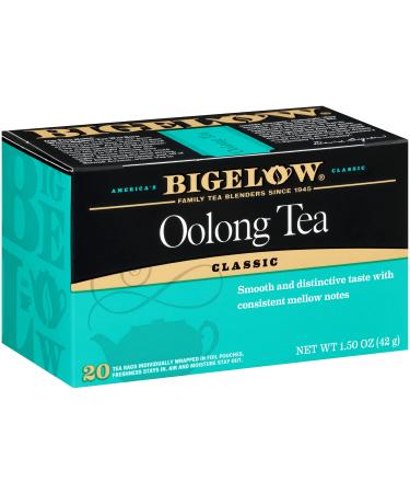 Bigelow Oolong Tea, Caffeinated, 20 Count (Pack of 6), 120 Total Tea Bags Oolong 20 Count (Pack of 6)