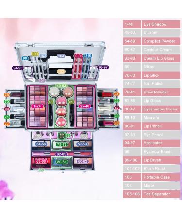 VolksRose All-In-One Makeup Kit | Multi-Purpose Beauty Set | Perfect Gift for Beginners & Makeup Lovers | Compact & Lightweight - Buy Online on GoSupps.com