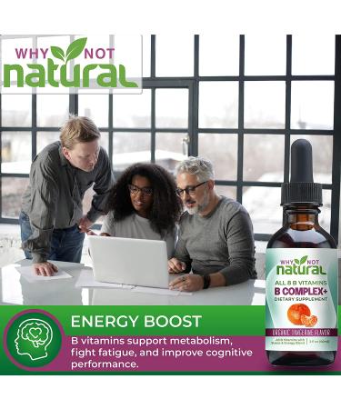 Organic Vitamin B Complex Liquid Drops for Women - Vegan Sublingual Supplement with B1 B2 B3 B5 B6 B12 for Stress and Energy - Buy Online on GoSupps.com