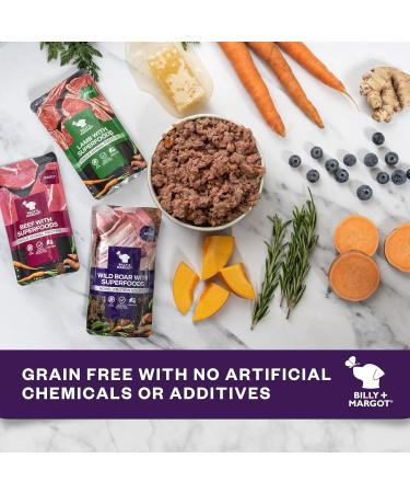 Billy + Margot Pack of 12 x 150g sachets of wild boar and chicken superfood - Buy Online on GoSupps.com