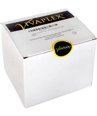 Vivaplex 10 White 2.5 oz Empty Deodorant Containers with Caps - Pack of 10 - Buy Online on GoSupps.com