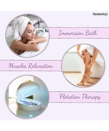 Nortembio Epsom Salt 3 kg - Hydrated with Vitamin C & E for Skin Care | E-Book Included | Perfect for Roses & Strawberries - Buy Online on GoSupps.com