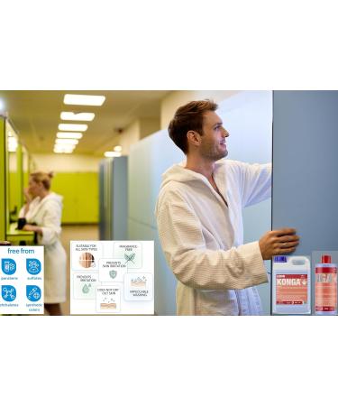 LEBON TRADING Konga 3in1 shower gel shampoo shower gel and hair conditioner perfumefree for food industry and commercial use skinfriendly protects against dehydration 5 liters - Buy Online on GoSupps.com