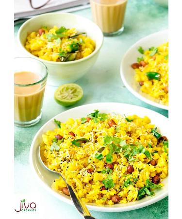 Jiva Organics Organic Poha Thick 2lb Bulk Bag - Flattened Rice (Pack of 1) - Buy Online on GoSupps.com