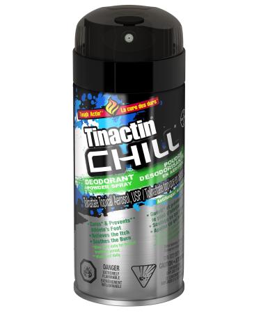 Tinactin Chill Deodorant Powder Spray Antifungal treatment 100 g