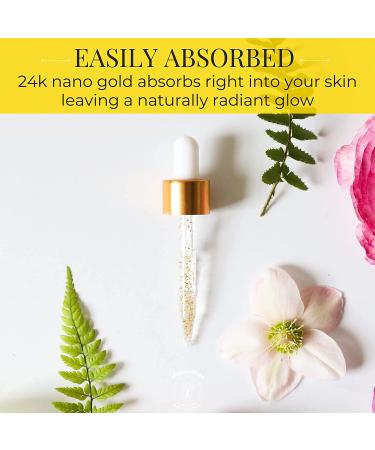Organic Vitamin C Facial Serum with Hyaluronic Acid, Vitamin E, 24K Gold - Anti Aging, Wrinkles, Dark Spots & Acne Scar Treatment - 20% Vit C - San Francisco Formula - Buy Online on GoSupps.com