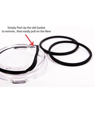 Rubber Gasket Seal Ring Set for 30 oz Tumbler - Compatible with Yeti, RTIC, Ozark Trail - 3 Piece Replacement Kit by CocoStraw - Buy Online on GoSupps.com