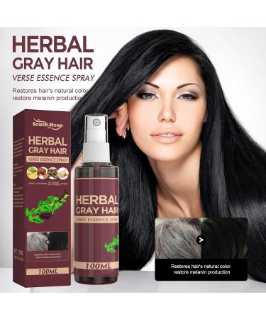 Gray Hair Reverse Herbal Essence Spray - Hair Coloring Conditioner for 4 Weeks Gradual Results - Buy Online on GoSupps.com