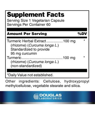 Douglas Laboratories Turmeric Max-V | Standardized Curcumin for Joint & Muscle Support | 60 Capsules - Buy Online on GoSupps.com