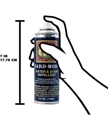 Bickmore Gard-More 5.5oz - Waterproofing Spray for Leather and Suede | Stain Repellent Protector for Boots, Shoes, Clothing, Hats, Jackets - Aerosol - Buy Online on GoSupps.com