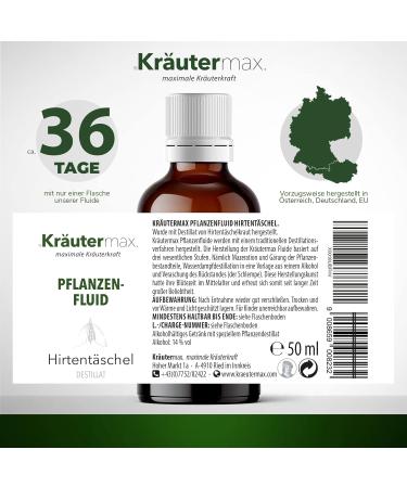 Herbal Max Shepherd's Wheels Drops 50ml - Vegan Capsella Bursa Pastoris Extract | Alternative to Shepherd's Pot Herb Tea & Capsules - Buy Online on GoSupps.com