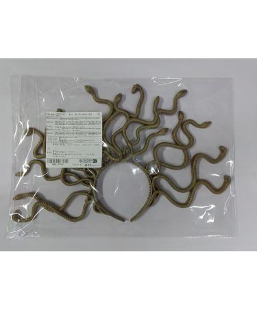 Faxianther Gold Snake Headband Halloween Costume Cosplay Headpiece Hair Hoop Scary Day Of The Dead Fancy Dress Party Masquerade Ball Snake Crowns Tiaras Hair Band - Buy Online on GoSupps.com