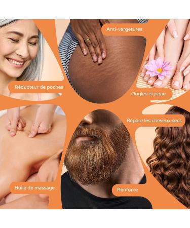 Organic Sweet Almond Oil Cold Pressed Pure. Professional Massage Oil for Hair and Eyelashes Moisturizing Body (Hands Nails) Face (Anti-Aging) Stretch Marks Pregnancy 500 ml - Buy Online on GoSupps.com