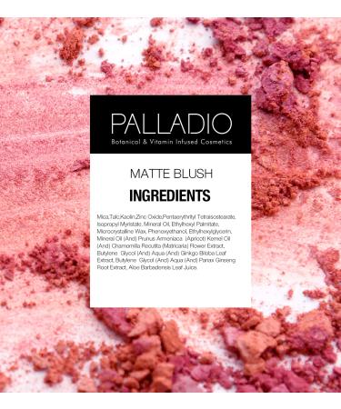 Palladio Matte Blush - Smoothly Brushes onto Cheeks for a Soft, Even Finish in Berry Pink - Buy Online on GoSupps.com
