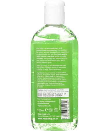 HealthAid Aloe Vera Gel 250ml - Soothing and Hydrating Skin Care Solution - Buy Online on GoSupps.com