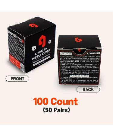 LIVING JIN Nipple Protector Value Pack - 50 Pairs for Runners | Anti-Chafing Nipple Covers and Adhesive Bandages - Buy Online on GoSupps.com