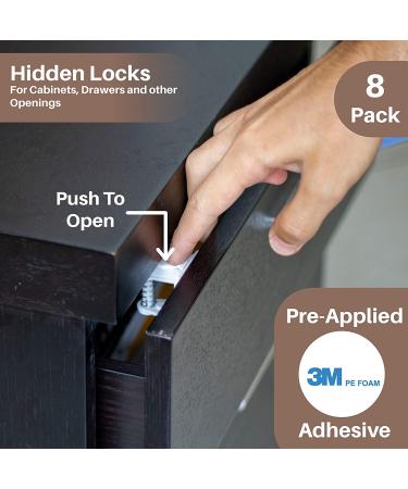Baby Proofing Kit: Hidden Locks, Adjustable Latches, Corner Guards & Outlet Covers - Safety Pack for Childproofing Cabinets & Drawers - Buy Online on GoSupps.com
