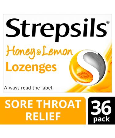 Strepsils Honey & Lemon Lozenges 36 Lozenges - Buy Online on GoSupps.com