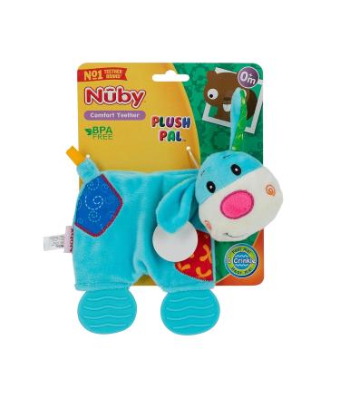 Nuby Comfort Teething Plush Pal Interactive Blanket & Teether - Dog Toy - Buy Online on GoSupps.com