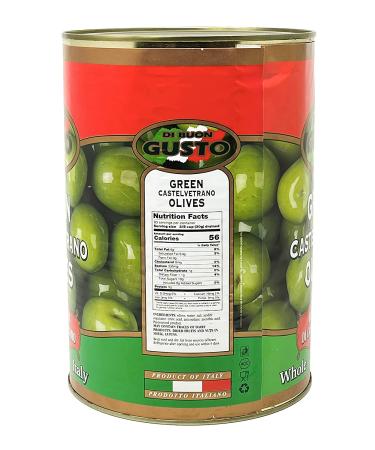 GUSTU Castelvetrano Olives 7.1 lbs Premium Green Whole Olives Farmed in Sicily Italy Buttery Smooth Flavor Dried Weight: 5.5 lbs Whole (5.5 lbs) - Buy Online on GoSupps.com