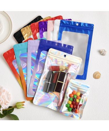 100 Pieces Holographic Resealable Mylar Holographic Ziplock Bags Food Storage Smell Proof Bags with Front Window Packaging Pouch for Cookies Sample Jewelry Snack 4.73 * 7.88 inches 4.73*7.88 inches Holographic - Buy Online on GoSupps.com