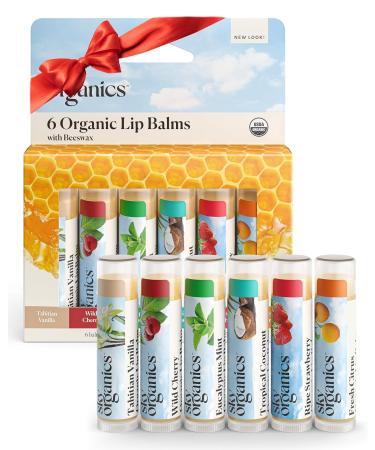 Sky Organics Organic Lip Balm Adults and Kids- Pack of 6 - Buy Online on GoSupps.com