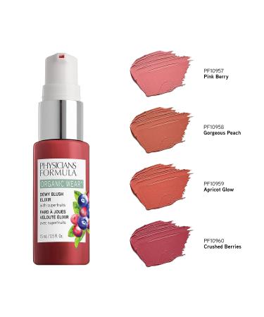 Physicians Formula Organic Wear Dewy Face Blush Elixir - Crushed Berries - Buy Online on GoSupps.com