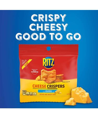 RITZ Bits Cheese Crackers & Cheese Crispers Cheddar Chips Variety Pack - 48 Snack Packs - Buy Online on GoSupps.com