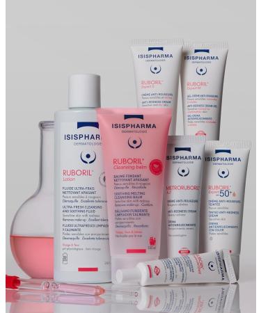 ISISPHARMA RUBORIL - Soothing Cleansing Lotion 250 ml - Sensitive Skin All Types of Redness - No Rinse and Unscented - Face a - Buy Online on GoSupps.com