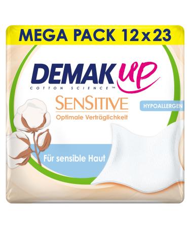 Demak'Up sensitive cleaning cloths mild make-up clothes for effective and skin-friendly make-up removal & cleaning hypoallergenic perfume free alcohol-free (12 packs x 23 scarves) - Buy Online on GoSupps.com