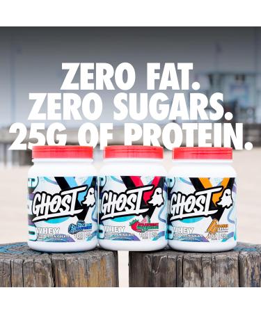 GHOST Clear Whey Isolate Protein Powder Strawberry Watermelon - 1.57 LB Tub 25G of Whey Protein - Post Workout Drink for Muscle Gain & Recovery Sugar Free Soy Free & Zero Fat 20 Servings - Buy Online on GoSupps.com