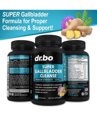 Gallbladder Supplements Cleanse Formula | Keto Digestive Enzymes & Ox Bile for Gallstone Dissolver | Chanca Piedra & Betaine HCL Detox Support - Buy Online on GoSupps.com