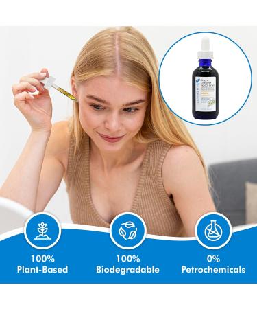 Blue Beautifly Organic Chamomile Night Oil Serum | USDA Certified Non-Comedogenic Plant-Based | Boost Collagen & Skin Regeneration | 2 fl oz - Buy Online on GoSupps.com