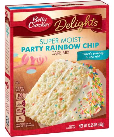 Betty Crocker Party Rainbow Chip Cake Mix and Frosting Bundle. - Buy Online on GoSupps.com