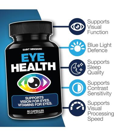 Saint Mingiano Kidney Support Cleanse Detox & Repair - with - Eye Care & Vision Vitamins - Buy Online on GoSupps.com