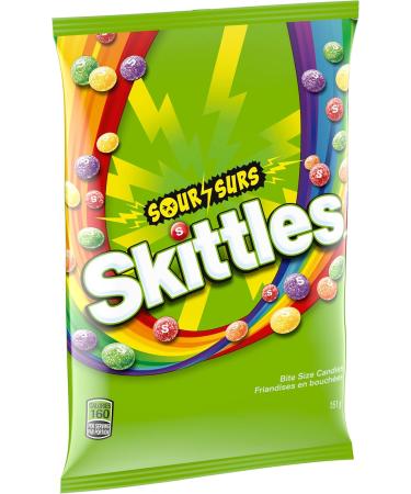 Skittles Sour Chewy Sour Candy Bag 12 Packs 151g Per Pack Bulk Box Sour 191 g (Pack of 12) - Buy Online on GoSupps.com
