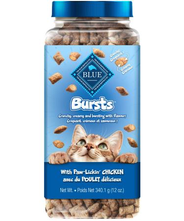 Blue Buffalo Bursts with Paw-Licken Chicken Cat Treats 340g tub Chicken 340g
