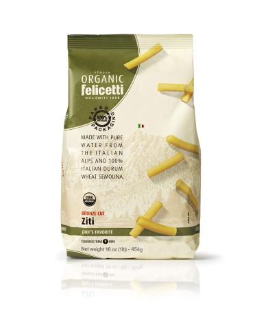 Organic Felicetti Ziti Pasta Italian Non-GMO 16oz (454g) 2 Pack