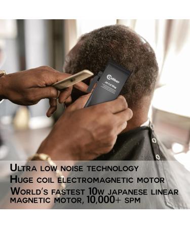 Caliber .50 Cal Limited Edition Clipper - Long Lasting Power 8+ Hours - Ultra Low Noise - Rechargeable - Easy Zero Gap Cut - Men's Hair Grooming Tool (Black) - International Shipping Available - Buy Online on GoSupps.com