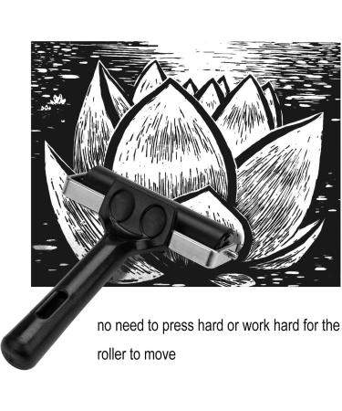 Hard Rubber Brayer Roller Anti Skid Tape Construction Tool for Printmaking Wallpapers Stamping Gluing Application (3.8 Inch) - Buy Online on GoSupps.com