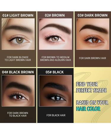  Siuwddee Eyebrow Pencil Waterproof 4-Tip Eyebrow Gel Makeup Pen - Smear-Proof Beauty Accessories Makeup for Women Girls and Men - Professional Sports Fitness Studio and Photo - Buy Online on GoSupps.com