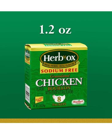 Herb-Ox Chicken Bouillon Packets - 1.13 oz Instant Broth & Seasoning | Convenient & Flavorful - Buy Online on GoSupps.com