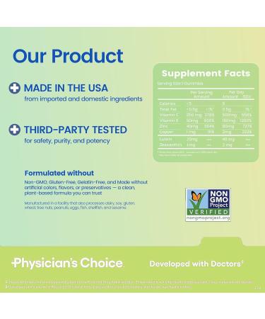 HolyTime Lutein Gummies Dietary Supplement for Eye Health Support with Lutein & Zeaxanthin Plant-Based Daily Formula with Zinc, Vitamin C & E Natural Berry Flavor Vegan Friendly (5) - Buy Online on GoSupps.com