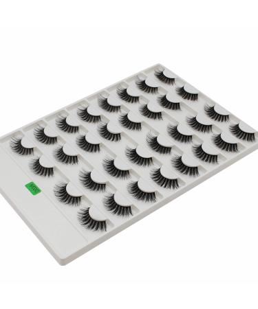 Wholesale 18mm 3D Mink Eyelashes - 16 Pairs of Natural Long False Lashes | Bulk Makeup Supplies (D039 - Buy Online on GoSupps.com