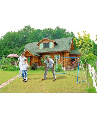Anivia 4' x 6' Metal Frame Soccer Goal for Kids - Foldable Portable Design - Blue - Buy Online on GoSupps.com
